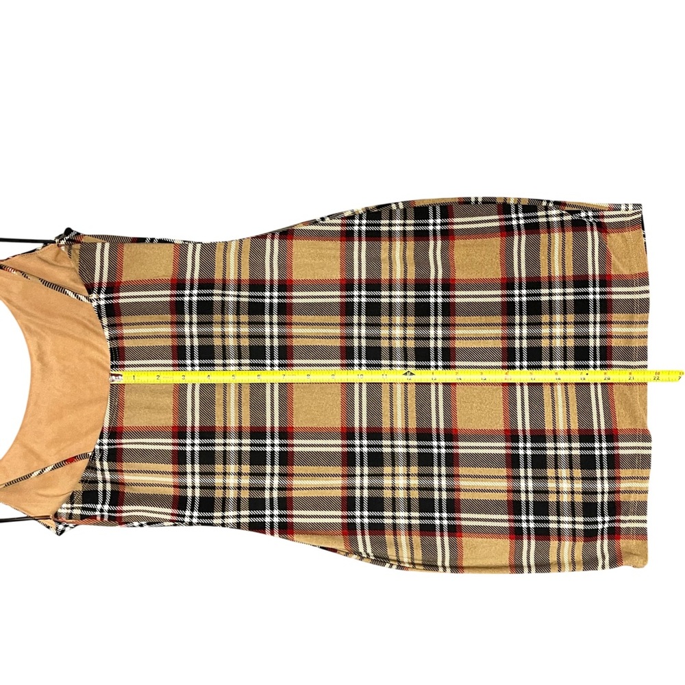 Lovely Day plaid minidress 🤎💛 - Picture 9 of 11